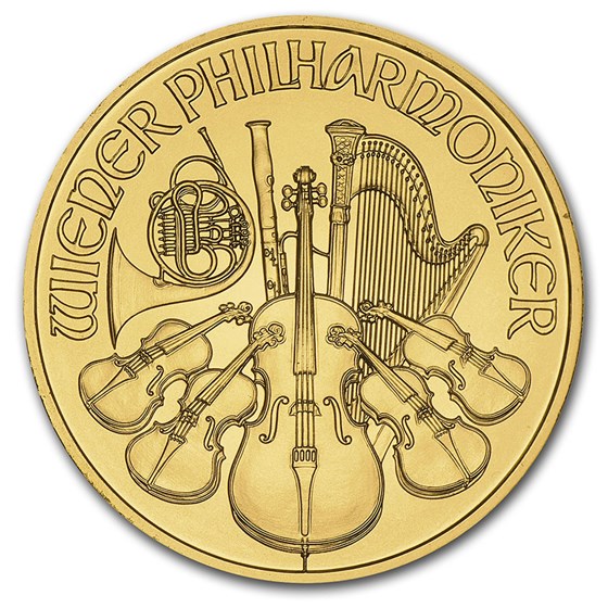 Austria 1/10 oz Gold Philharmonic BU (Random Year) Austria 1/10 oz Gold Philharmonic BU (Random Year)
